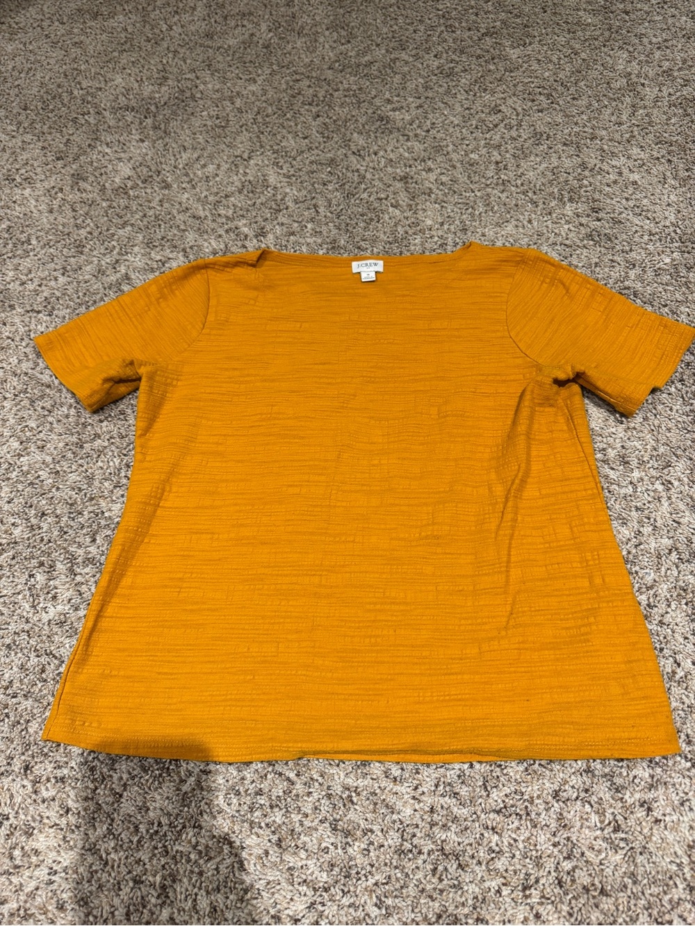 Textured Mustard Tee